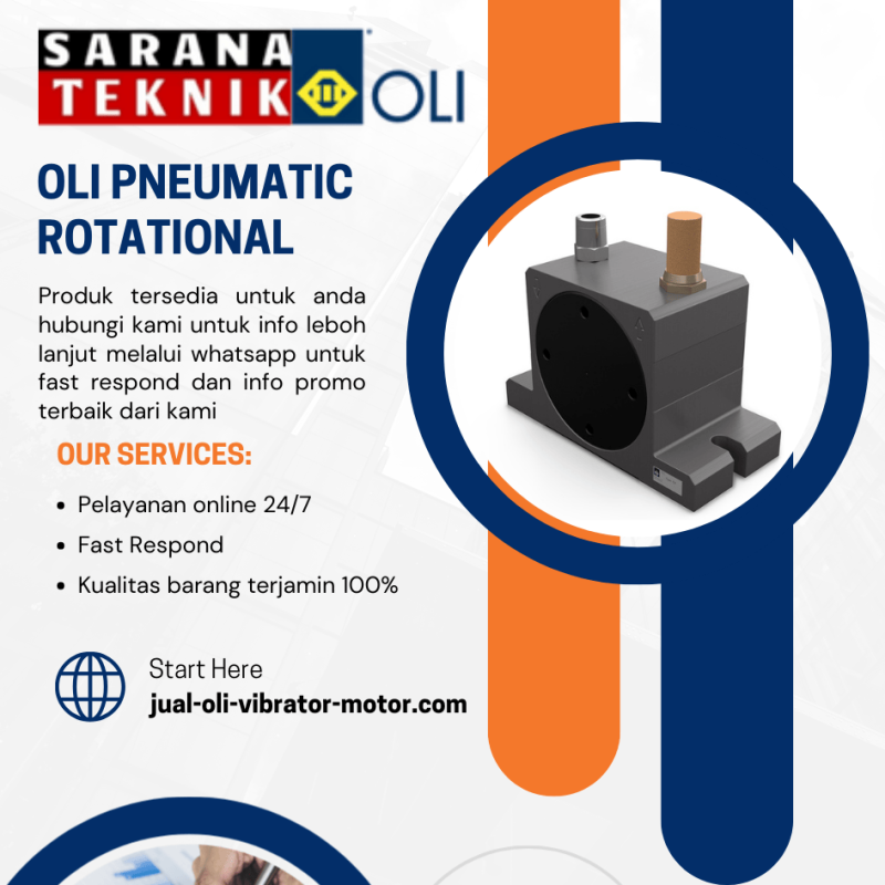 Oli Pneumatic rotational vibrators - turbine