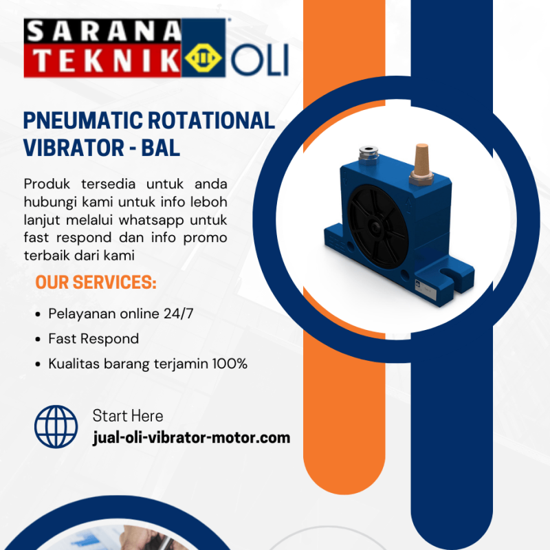 S - Pneumatic rotational vibrator - Ball